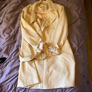 Tan lightweight trench coat